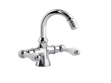 PRAGA - PRAGA CRYSTAL - F7535P - Countertop 1 hole bidet tap with swivel spout _ Rubinetteria Giulini